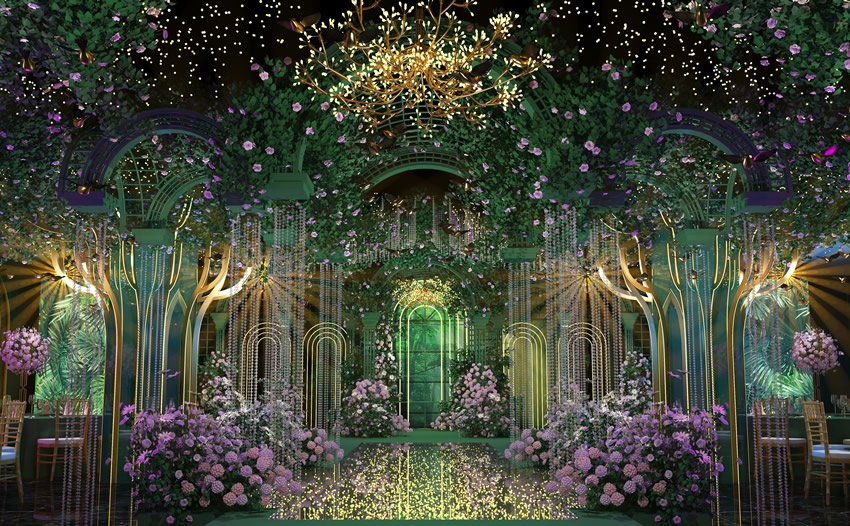 齐河奇妙森林婚礼堂效果展示