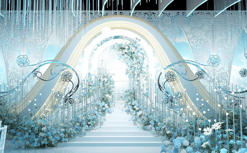 齐河釡香烙馍村水晶厅效果展示